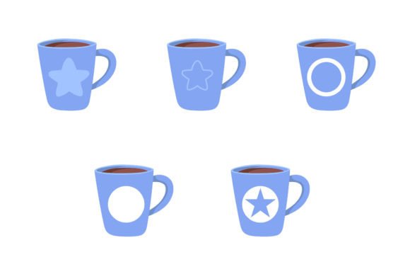 Blue Coffee Cup: Clean Graphics & Illustrations for Editorial Use