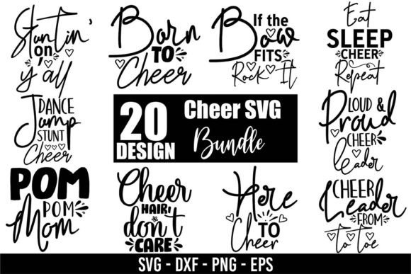 Cheer SVG Bundle: Graphics for T-Shirt Designs & Handmade Projects