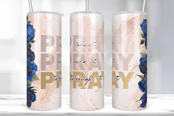 Christian Bible Verse Agate Tumbler 20oz Graphics & Print Templates