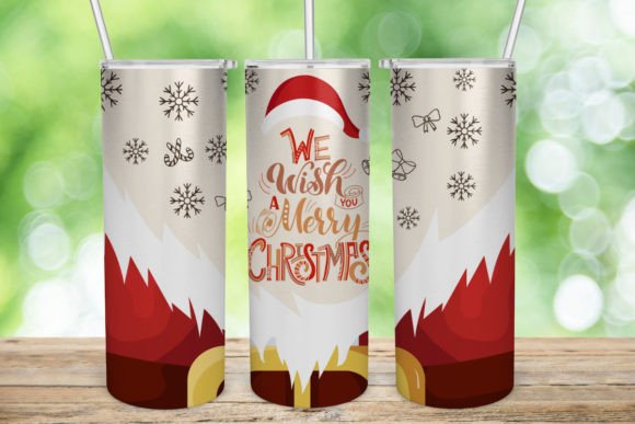 Christmas Tumbler, Santa Sublimation PNG — Graphics for Crafts