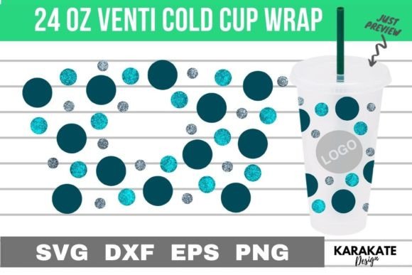 Circle, 24 Oz Venti Cup Hole Wrap: Graphics for Crafts