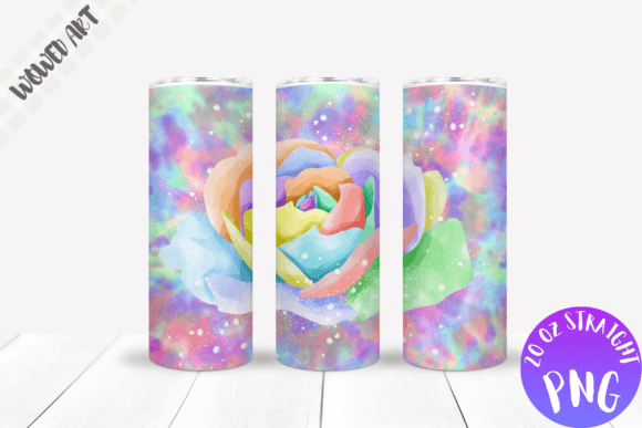 Colorful Rose Tumbler Wrap: Graphics for Crafts Brands