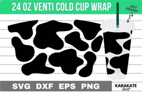 Cow Leather Venti Cup Wrap: Graphics for Crafts