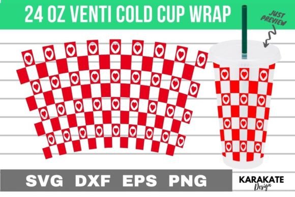 Crackers Heart Venti Cup Wrap: Graphics for Crafts