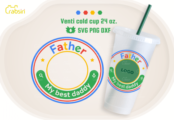 Father Search 24oz Cold Cup Graphics