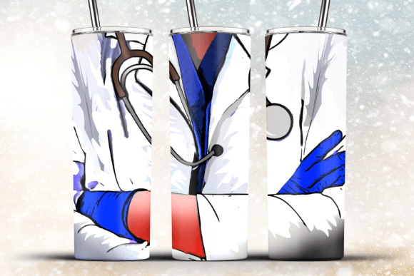Female Doctor Coat Tumbler Graphics for Crafts