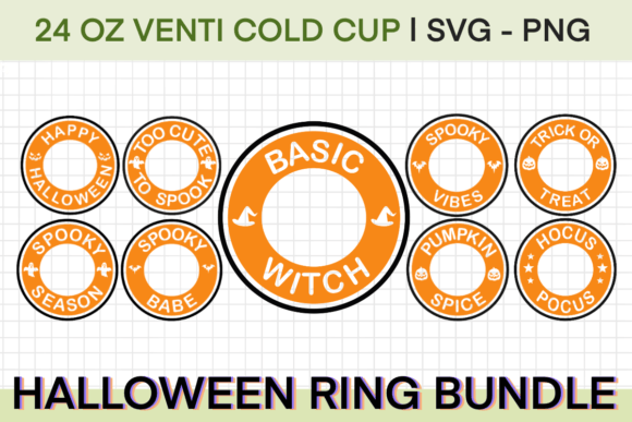 Halloween Ring Bundle: Graphics for Crafts & Content