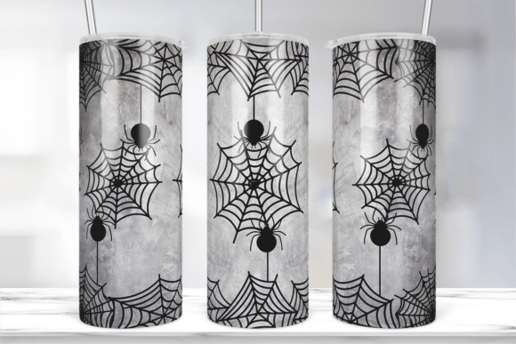 Halloween Spider Web Tumbler Sublimation Graphics