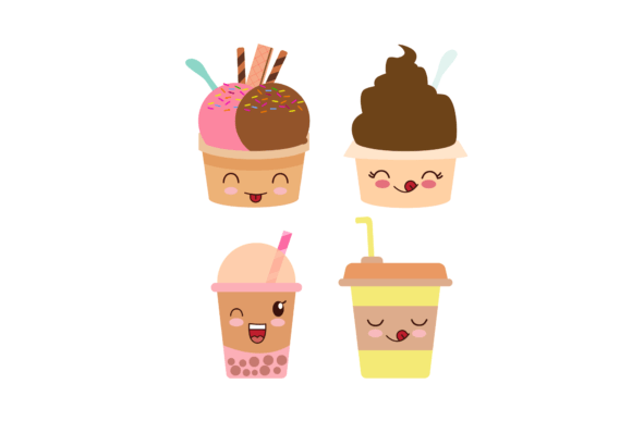 Kawaii Food Cup Cake