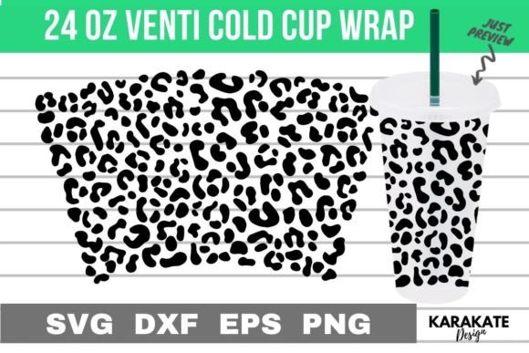Simple Leopard Venti Cup Wrap: Graphics for Crafts