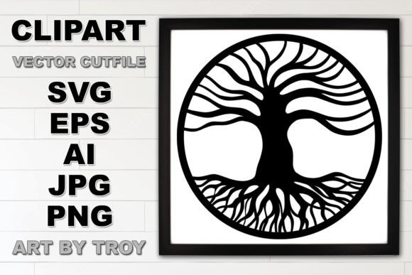 Tree of Life SVG Cut File Clipart for Graphics & Crafts